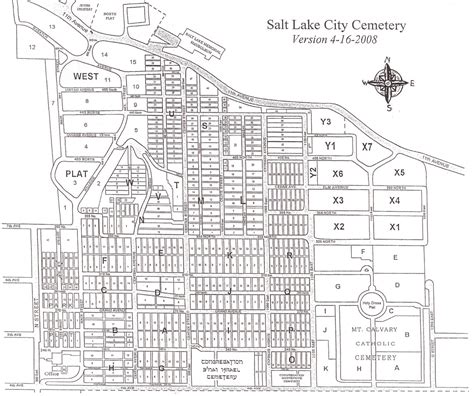 Draper City Cemetery Map .